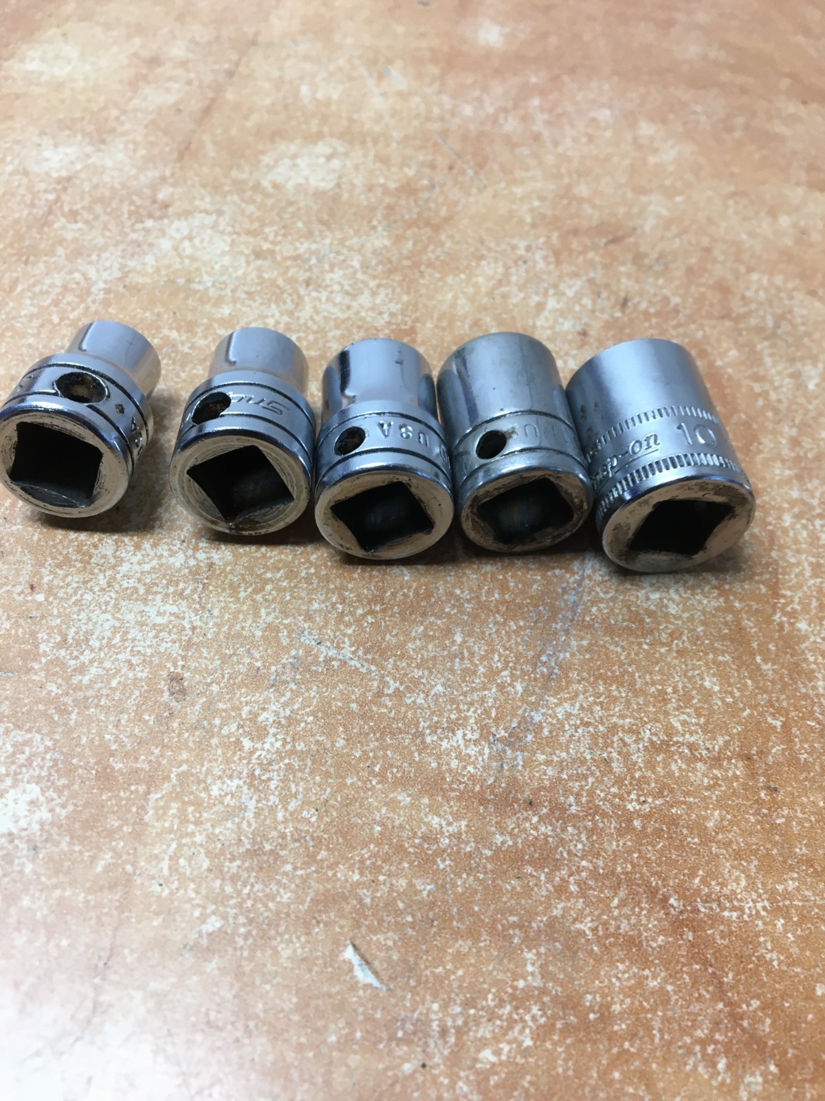 Snap-on PPM PMP PP 3/8″ Drive 8 Piece Internal External Pipe Plug Socket Lot