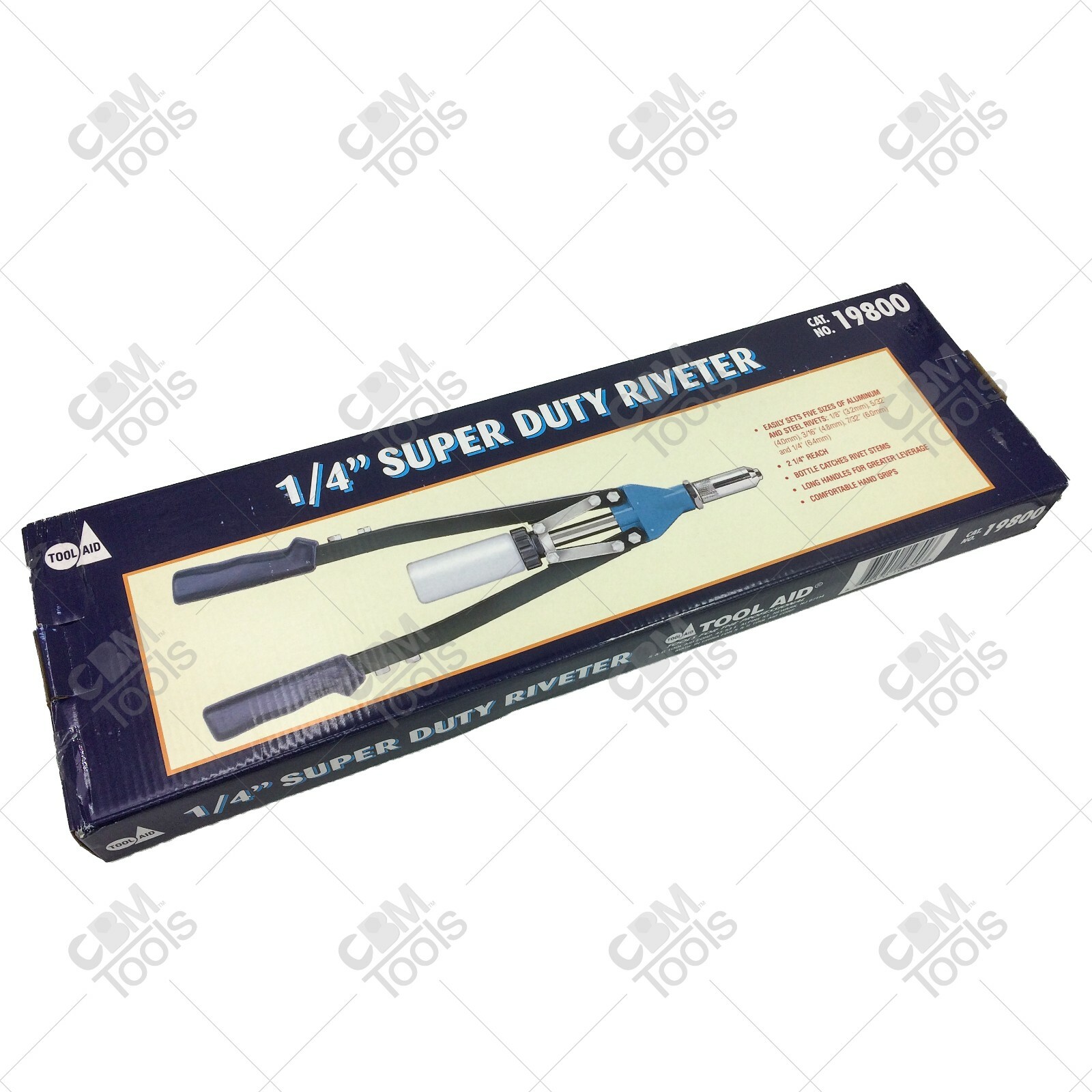 Tool Aid 19800 1/4″ Heavy Duty Riveter Rivet Gun For Steel and Aluminum Rivets