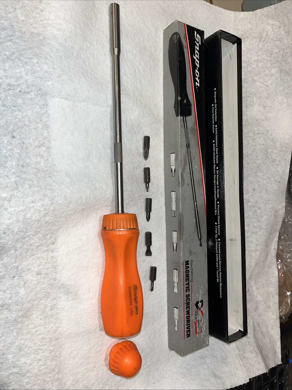 Snap On SSDMR8A Screwdriver New In Box 5 Bits