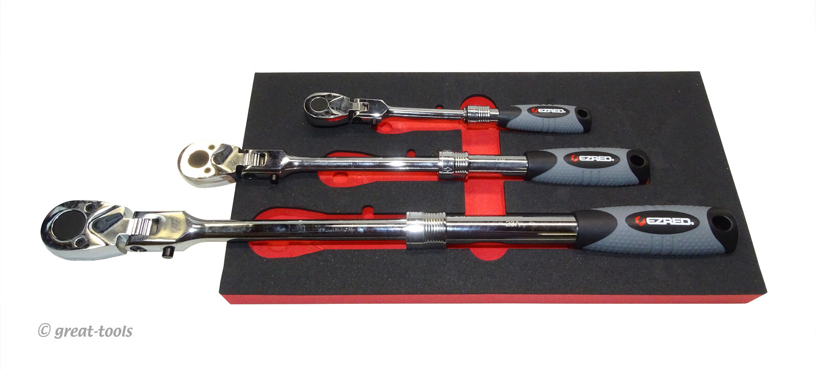 LOCKING FLEX HEAD RATCHET SET – extendable ratchets – automotive hand tools