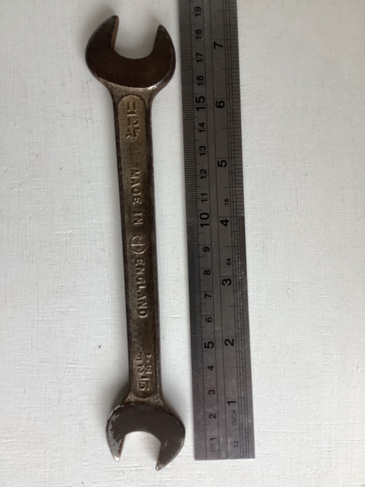 Superslim open spanner, 11/16AF – 19/32AF Made in England DJ