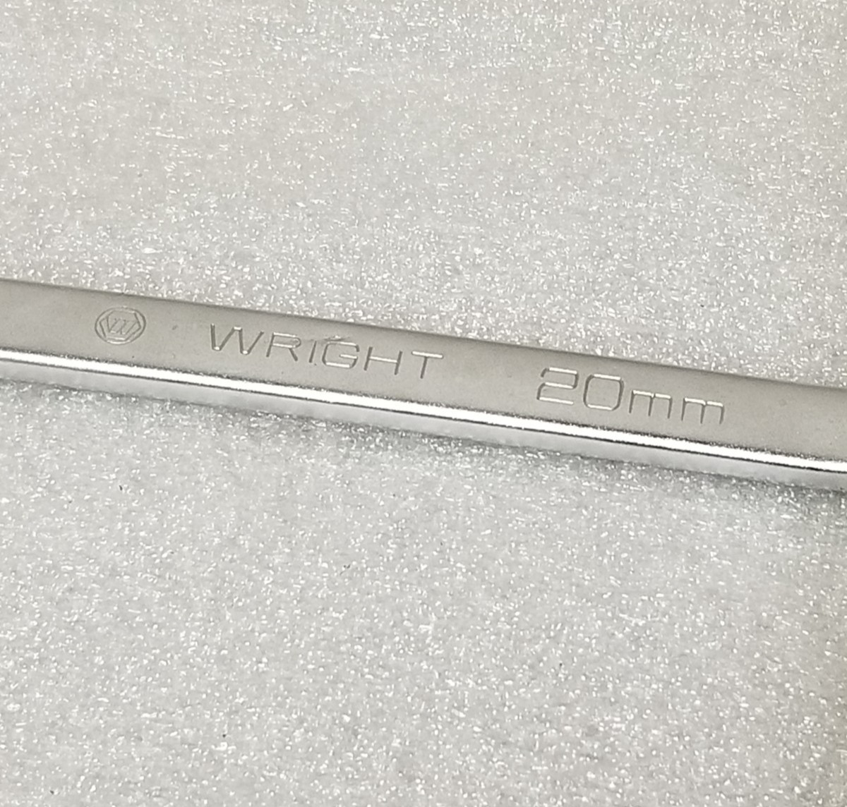 Wright 11-20MM Combination Wrench 20mm 12-Pt 10-1/2″OAL Satin Chrome Made in USA