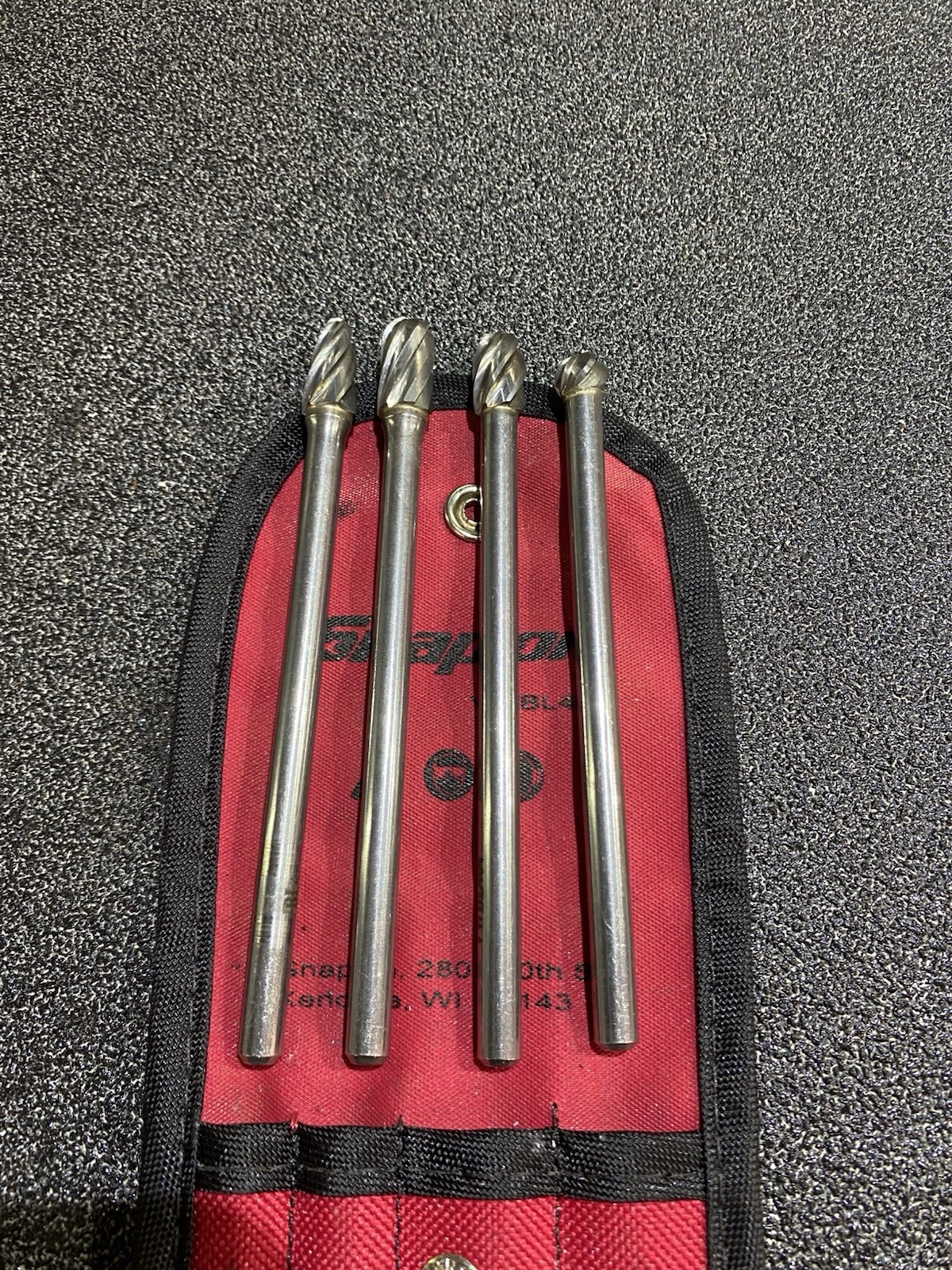 Snap On 4-pc Long Neck Carbide Burr Set VWBL400