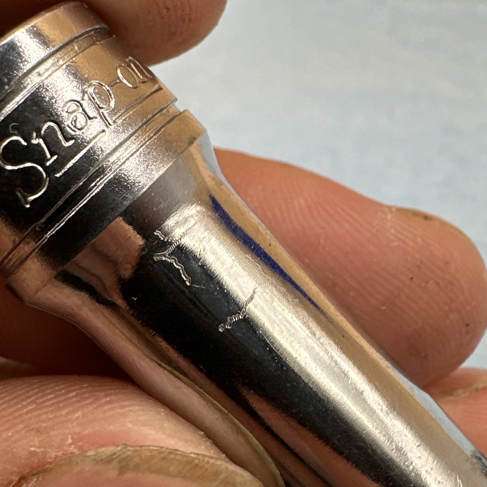 Snap On Tools 3/8” Drive 12 Point 3/8” SAE Deep Socket SF121, USA Made