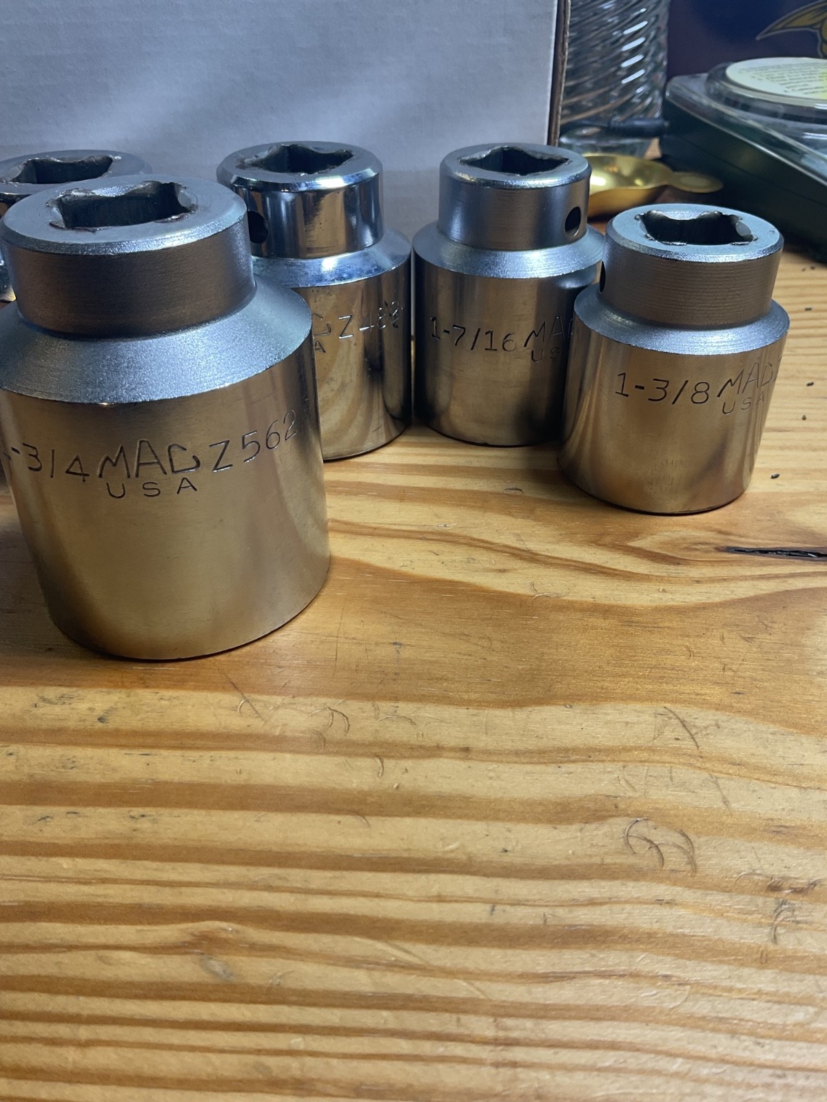 6 MAC Tools 3/4” Drive 12 Point Sockets Z 1-3/4 1-5/8 1-9/16 1-1/2 1-7/16 1-3/8