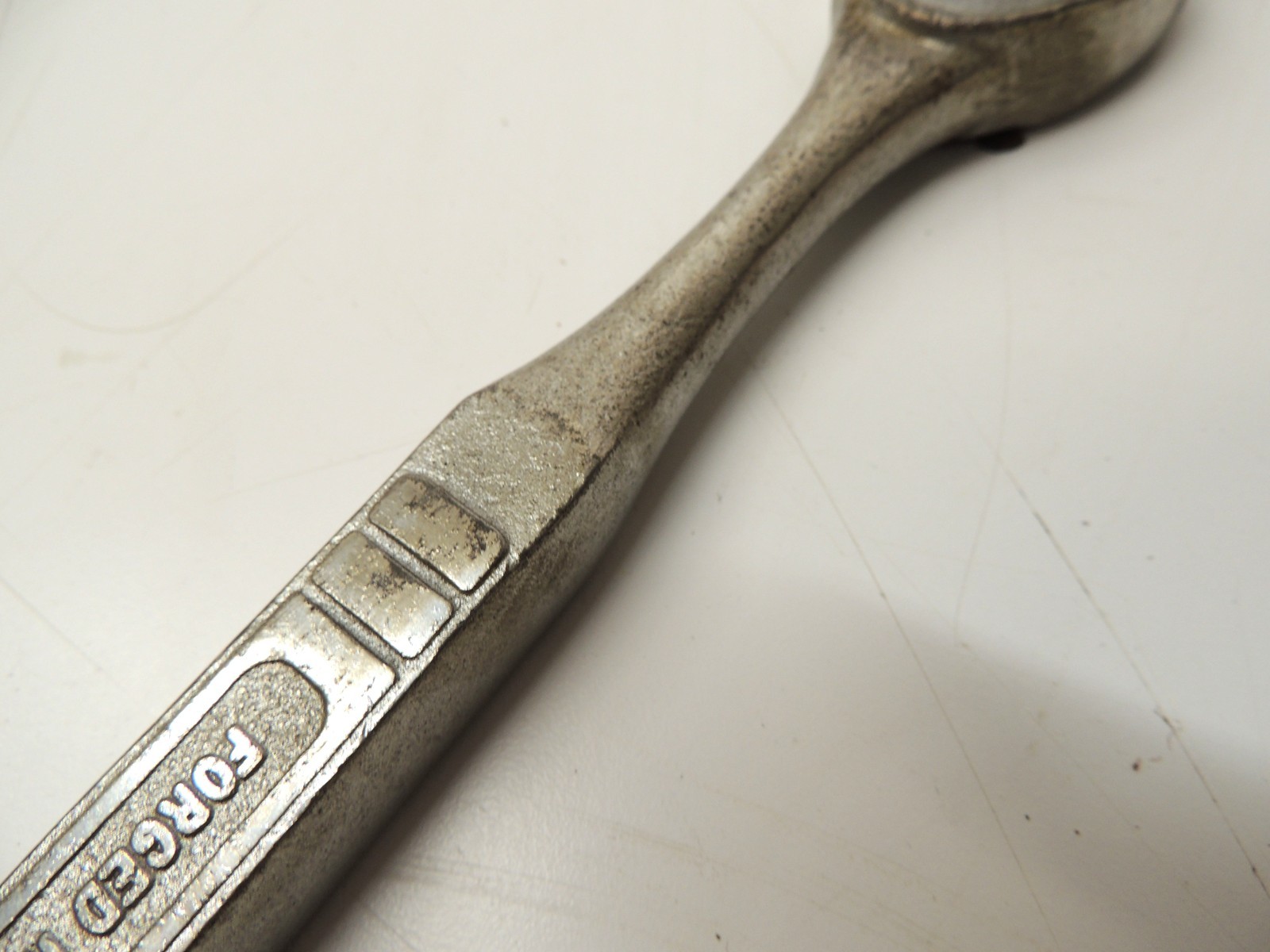 Vtg Firestone Tire 1/2″ Drive Chrome Ratchet Tool Automotive Machinery