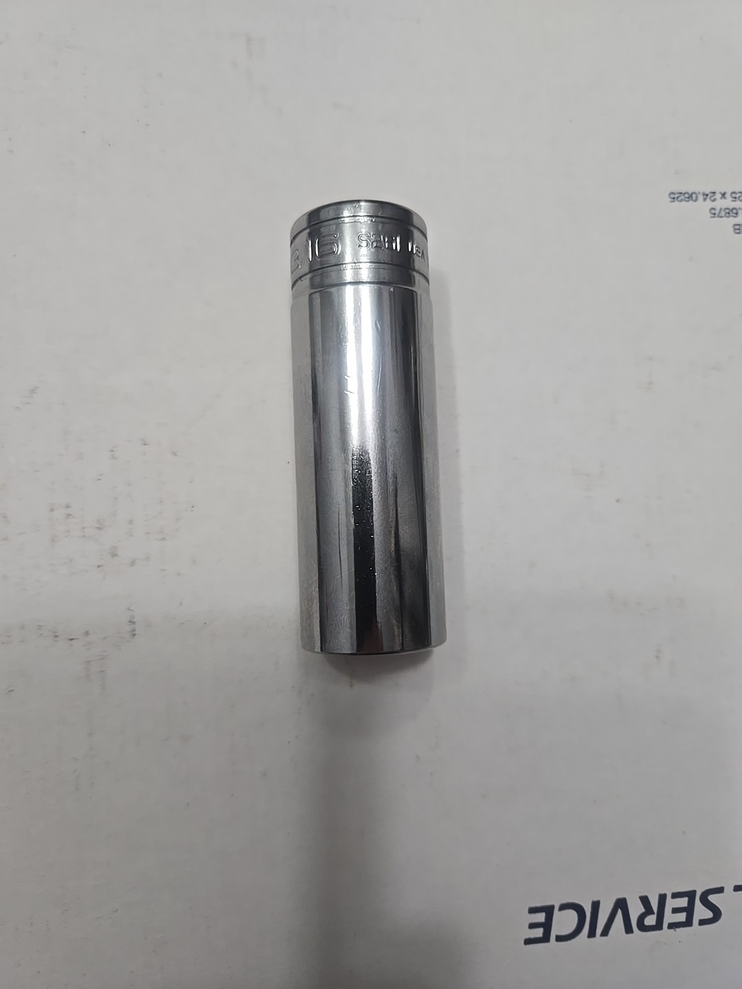 NEW Snap-on Tools USA 1/2″ Dr. Chrome 12-POINT SAE 13/16” DEEP Socket S261