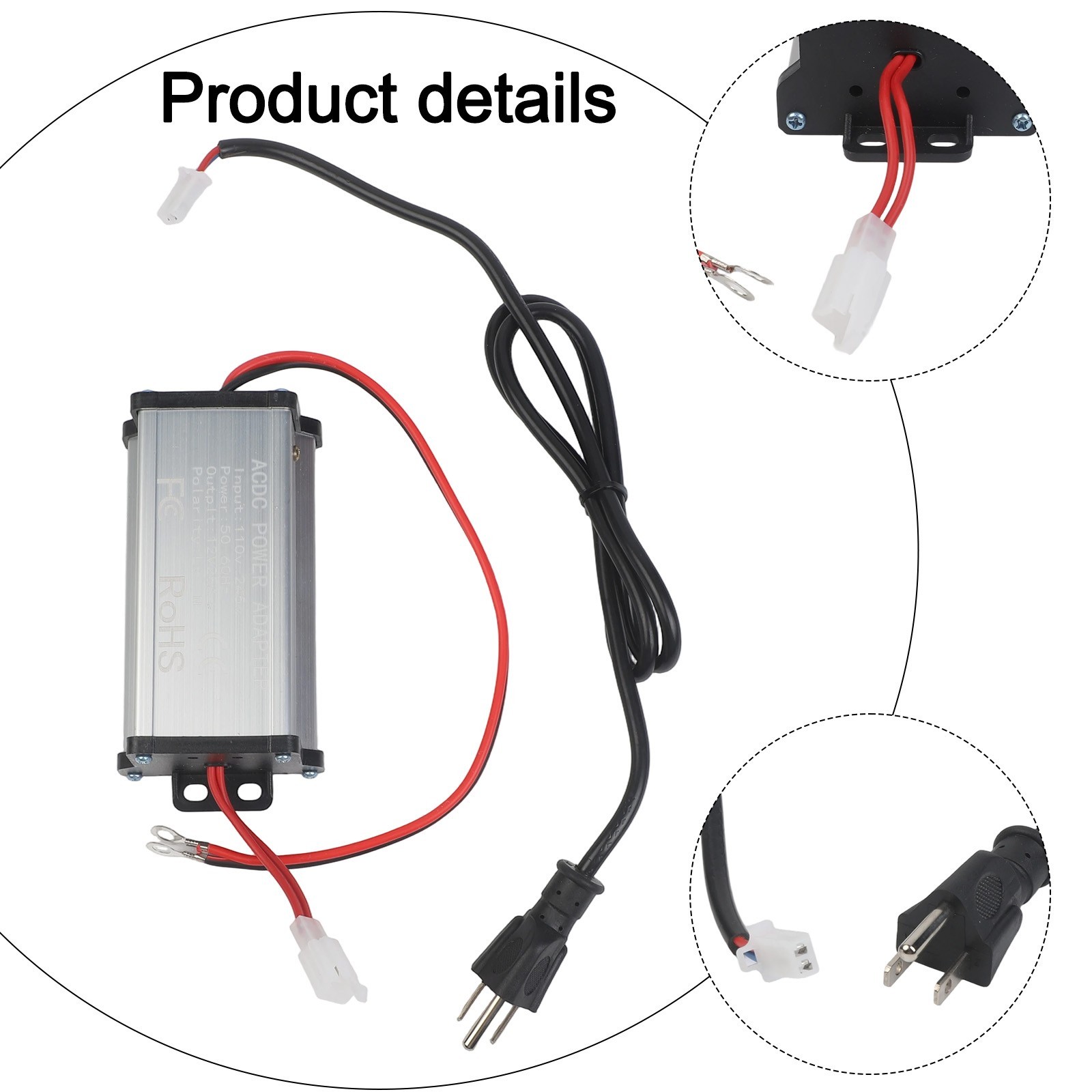 High-Efficiency 110V-12V Converter Supporting For 5KW and 8KW Diesel Heaters