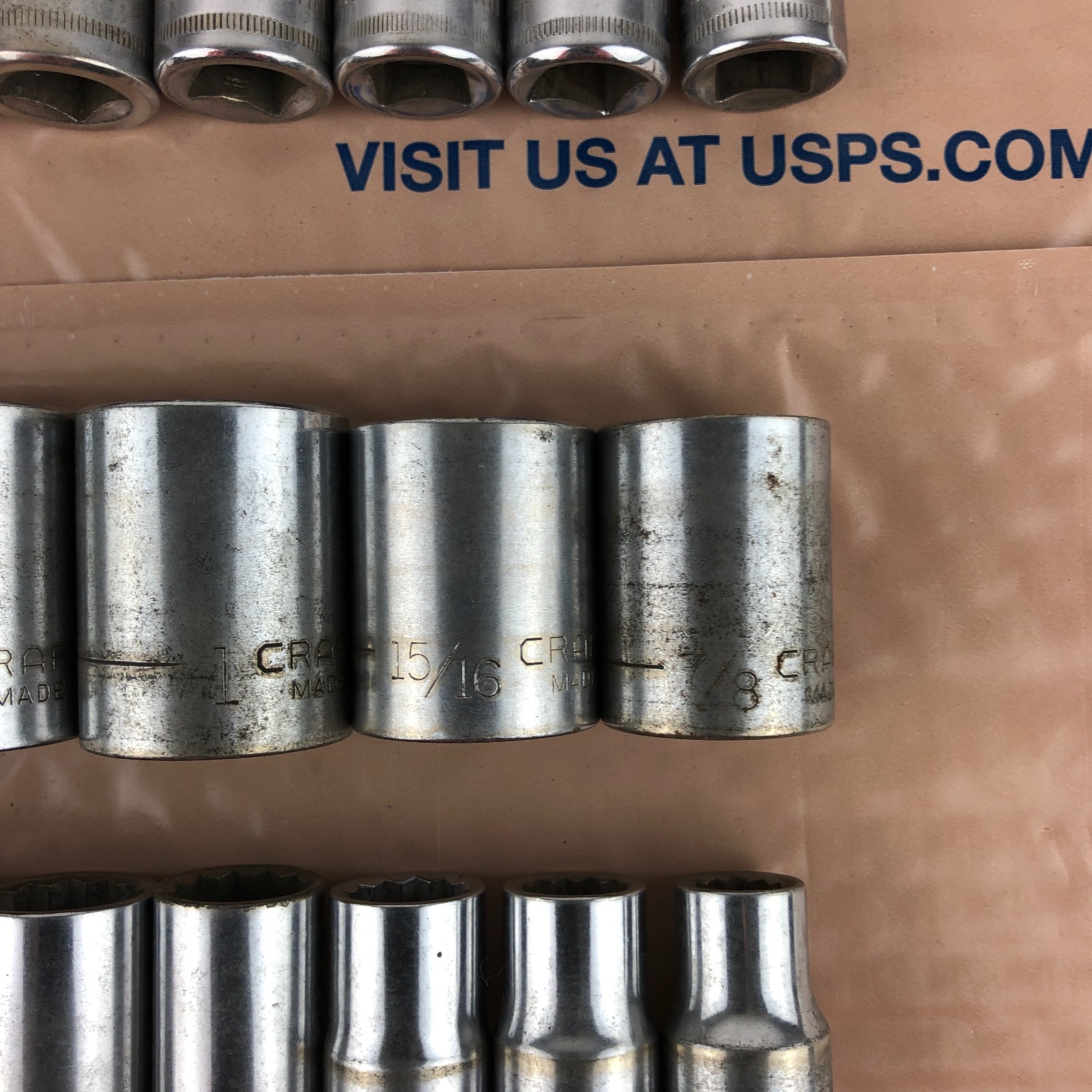 Craftsman USA Metric SAE Socket Set 12Pt 1/2 Dr Ratchet 14mm-24mm 7/16 to 1-1/8″