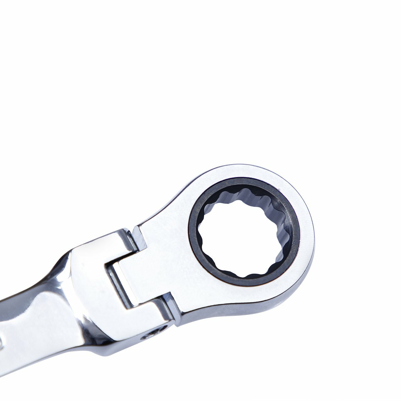 Double Box End Ratcheting Wrench Flex-Head Extra Long 6 PC Spanner Set Metric US