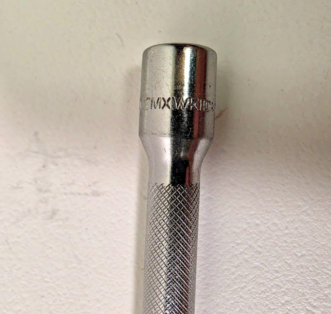 *NEW* Snap-on USA TMXK110 1/4″ drive 11″ Long Knurled Chrome Socket Extension