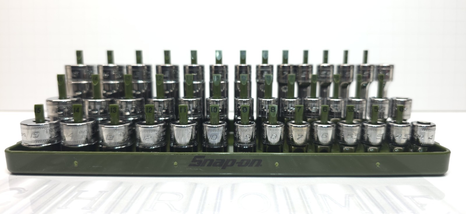 Snap-on Tools 42pc 1/4 Drive Metric 6pt Shallow, Semi-deep, & Deep WITH ADD-ONS