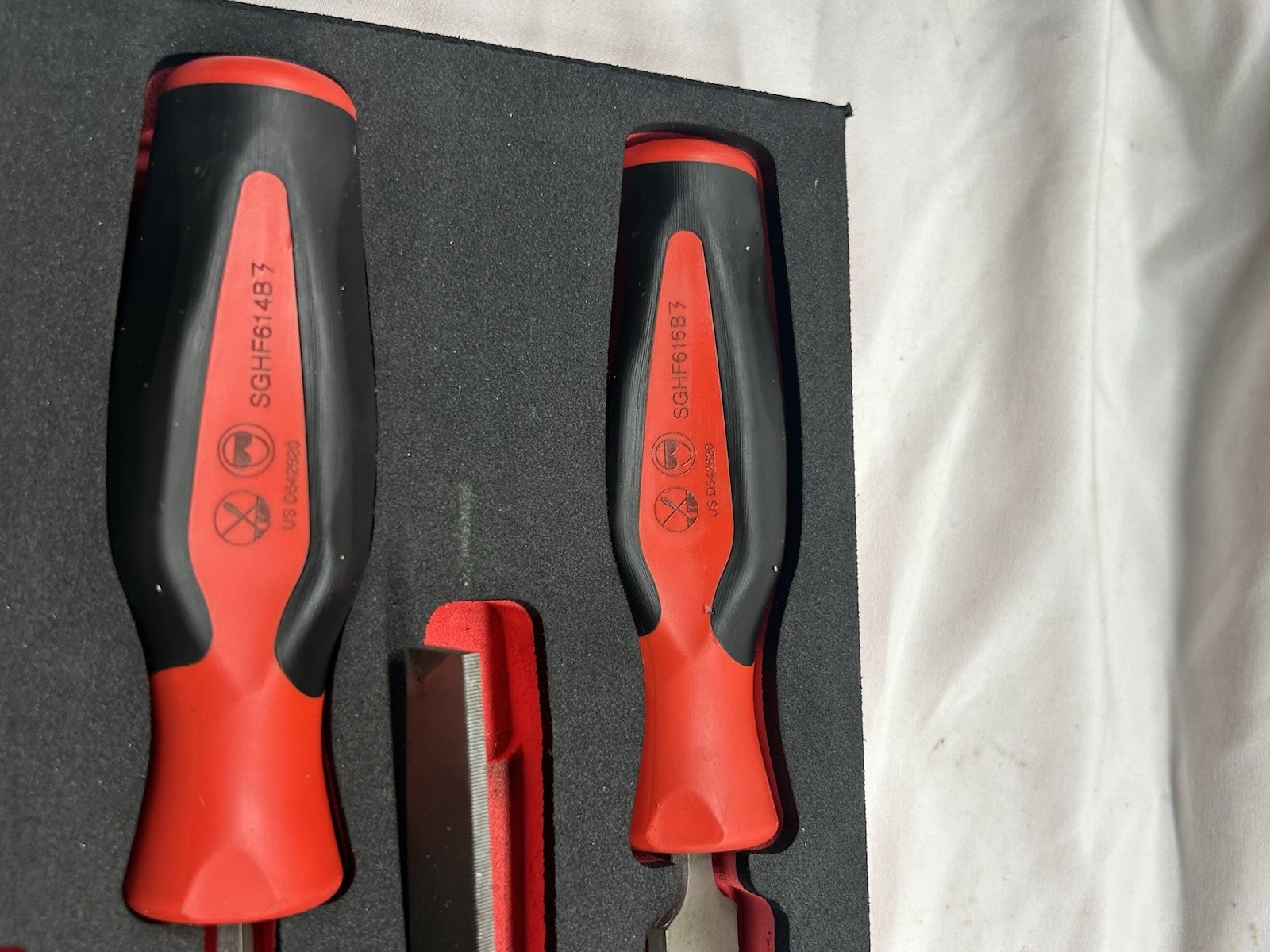 Snap-on™ SGHBF500AFR 4-piece Instinct Soft Grip Handle Mixed File Foam Set