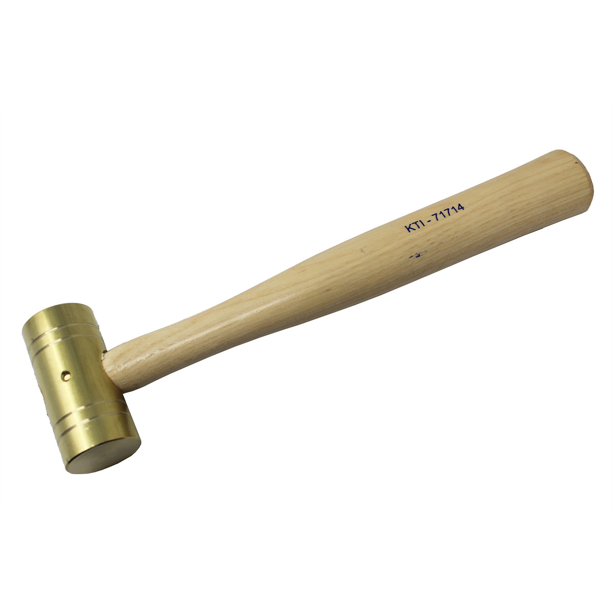 K-Tool 71714 16 oz. Brass hammer with Wooden Hickory Handle