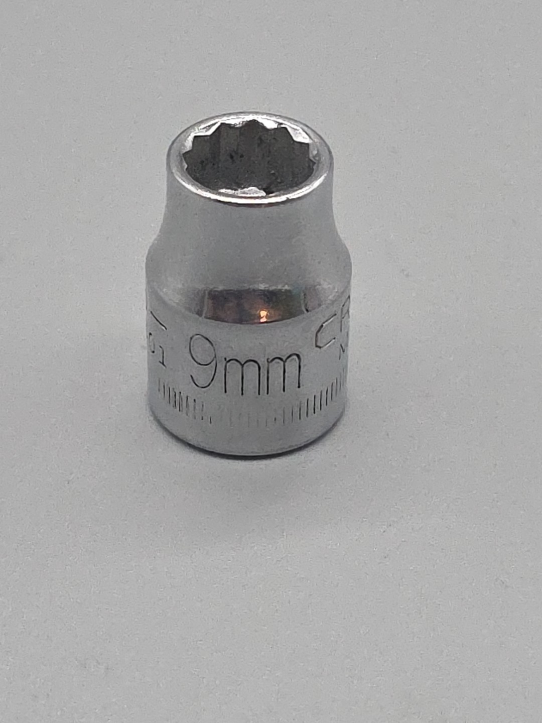 Craftsman Tools 9mm 12 Point Shallow Chrome Socket 3/8″ Drive G-44301 USA
