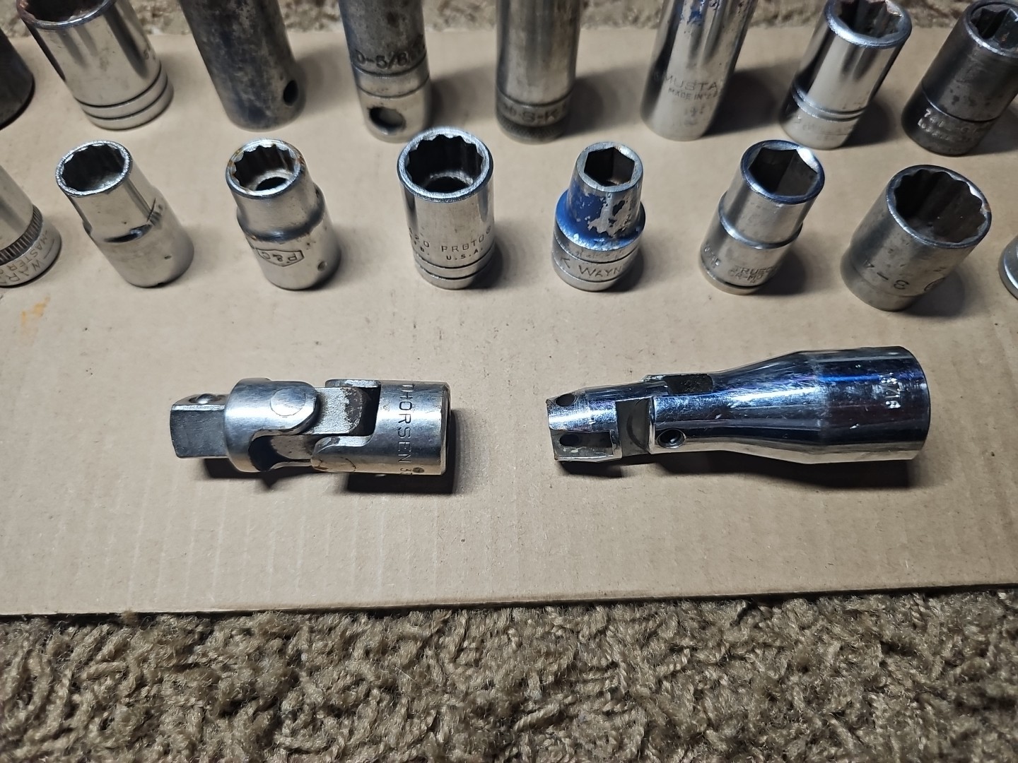 Vintage Various Socket Lot of 21 Ward’s P&C S-K TrueCraft Proto