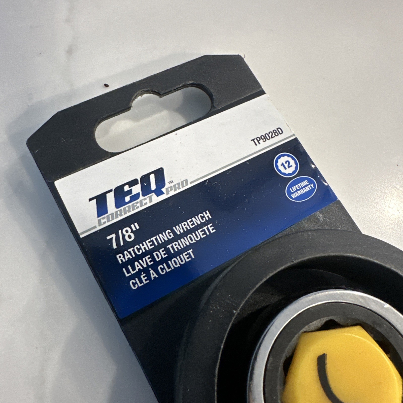 TEQ Correct Pro By GearWrench 9028D – 7/8” SAE Ratcheting Combination Wrench