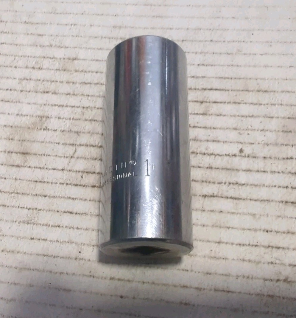 Proto Professional 1″ 12 Point Deep Chrome Socket 1/2″ Drive 5332 USA