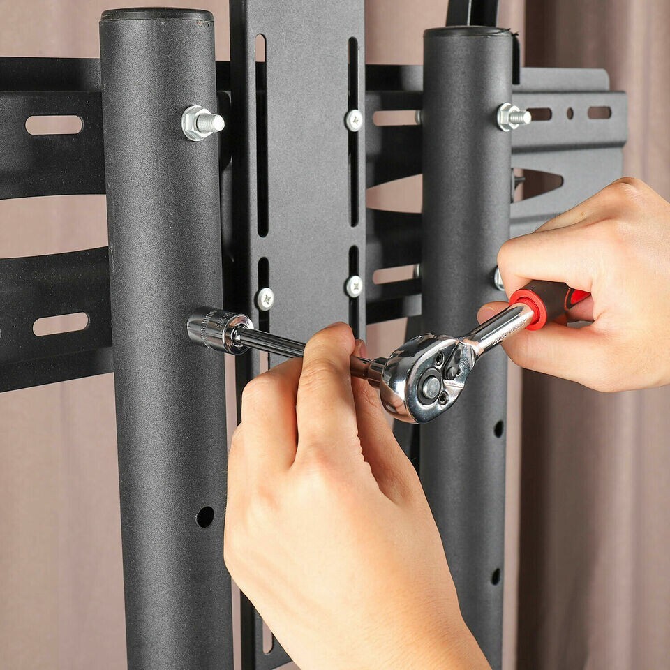 46PC Ratchet Torque Wrench Kit Hand Repair Tool For Car Bike 1/4″ Socket Set Kit