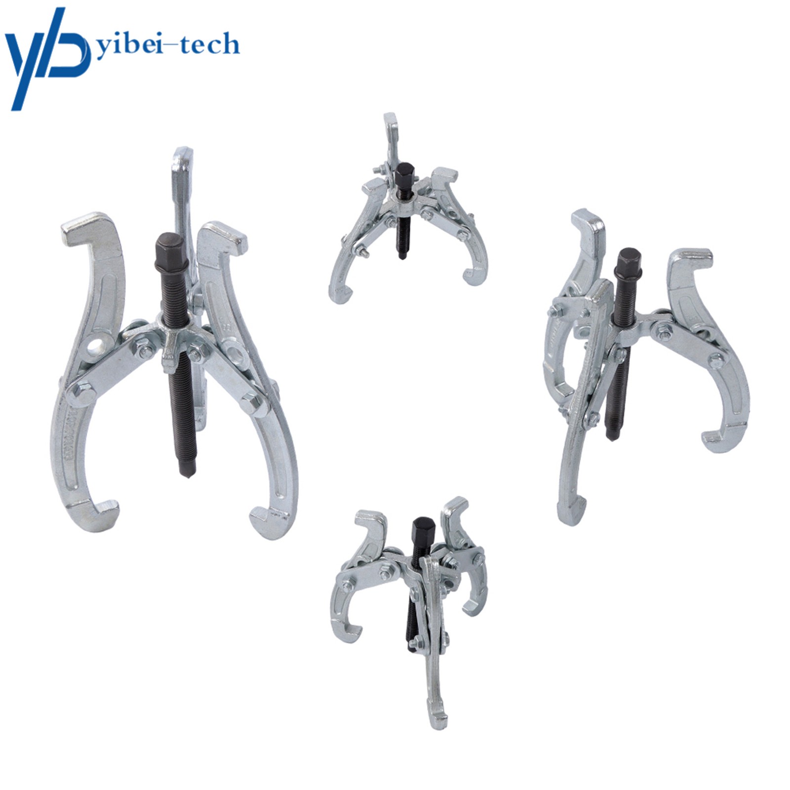 4Pcs Gear Puller 3 Jaw Set 3″ 4″ 6″ 8″ Gear Pulley Bearing Puller Auto Mechanic