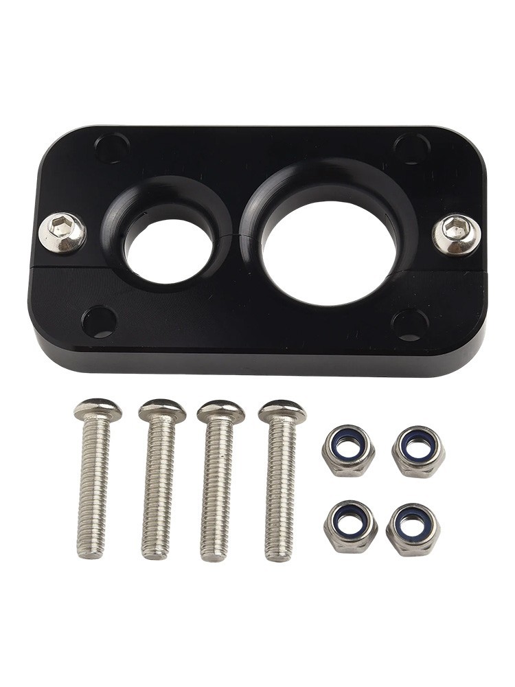 Dual Size Hole Configuration in Firewall Pass Through Compatible with Vehicles