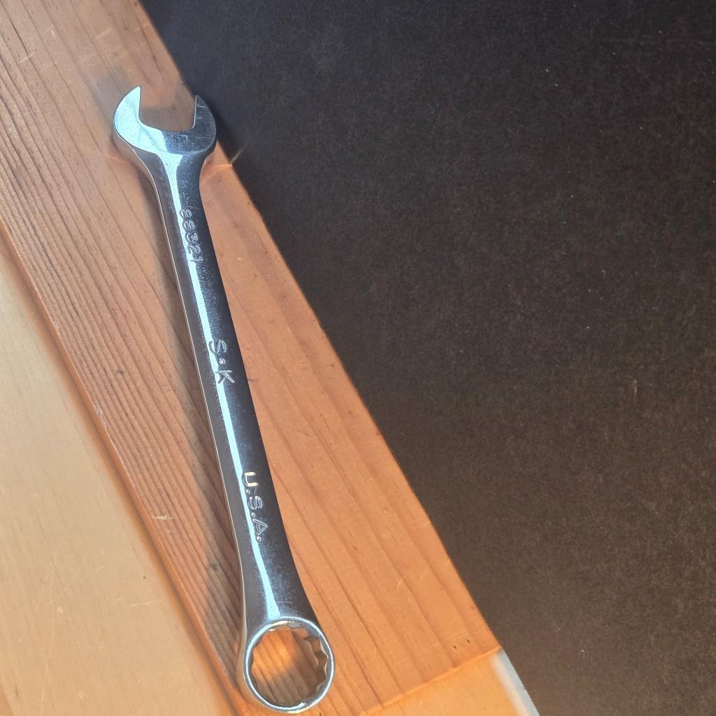 QUALITY S-K SK #88321 21MM METRIC COMBINATION POLISHED 12 POINT WRENCH