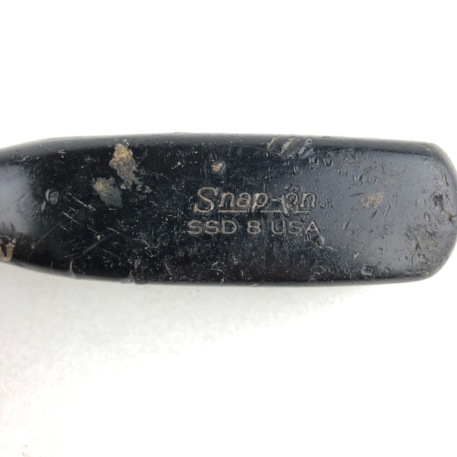 Vintage Snap On Tools Flat Slotted Screwdriver 3/8″ SSD8 Black Hard Handle 12.5”