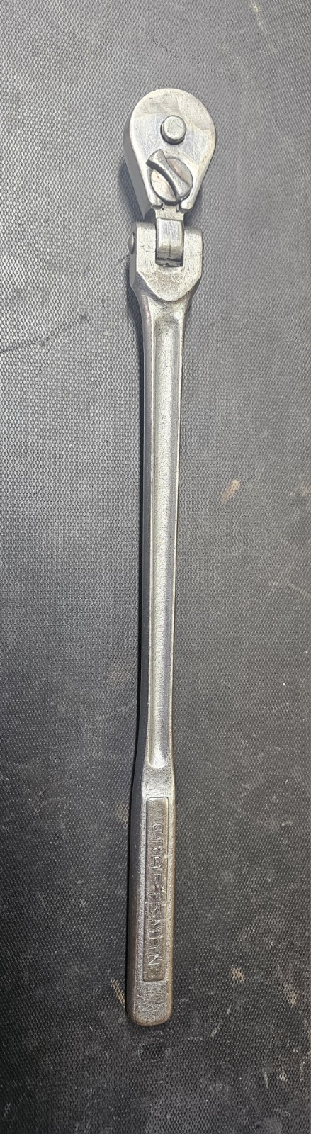 Sears Craftsman USA -V- 44974 Long Handle Swivel Head Ratchet With Oil Port