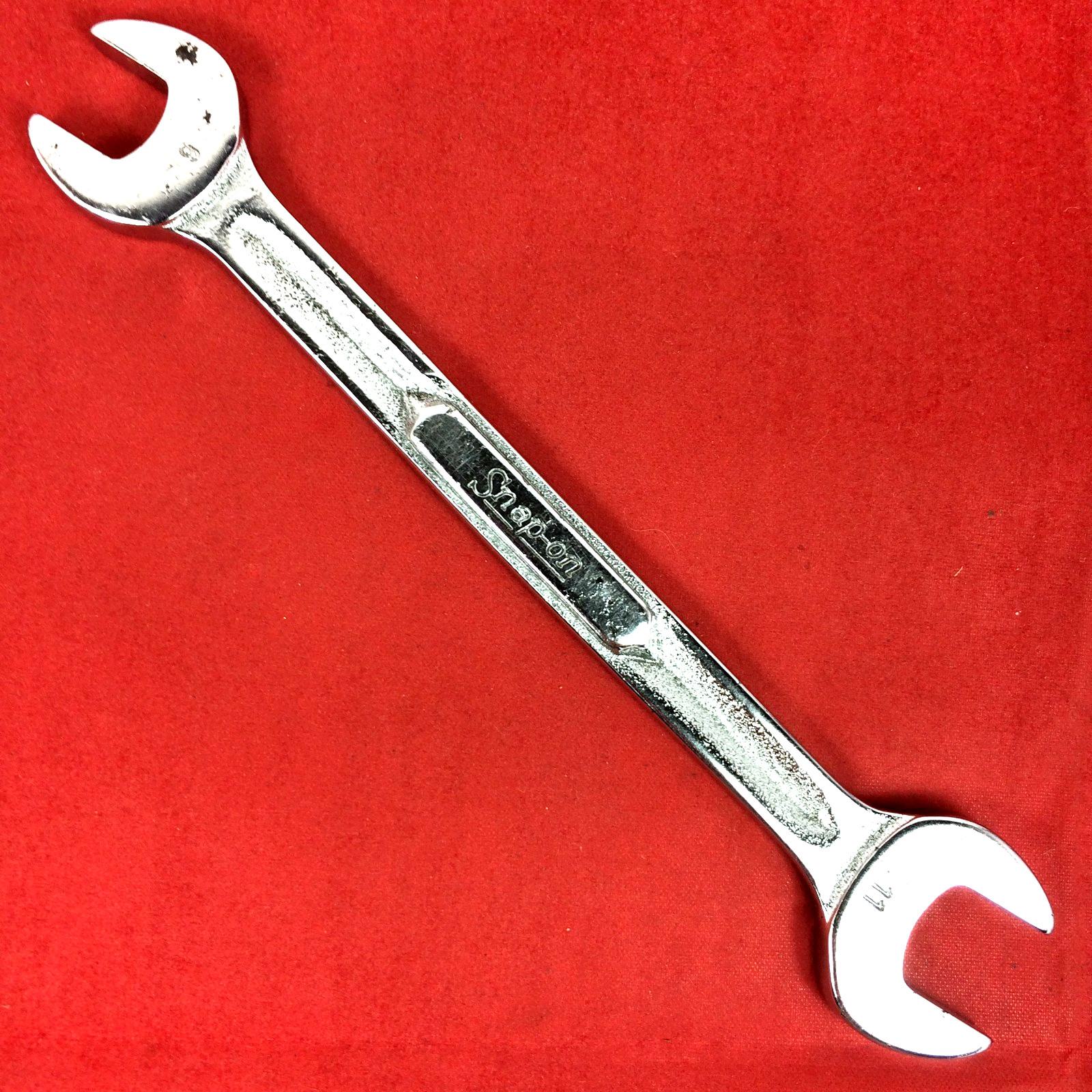1968 Snap-on 9mm x 11mm VSM911 Metric Open-end Wrench Underline