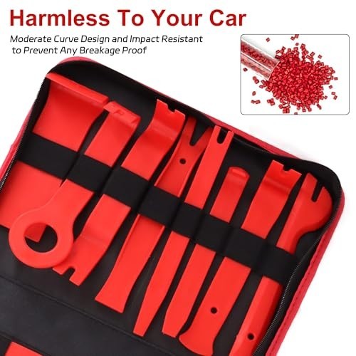 19Pcs Trim Removal Tool Set – Auto Clip Pliers, Plastic Pry Tools for Car Panel,