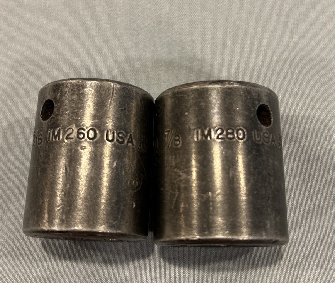 Lot of 7 Snap on impact socket IM IM140 IM160 IM180 IM200 IM220 IM260 IM280 – C