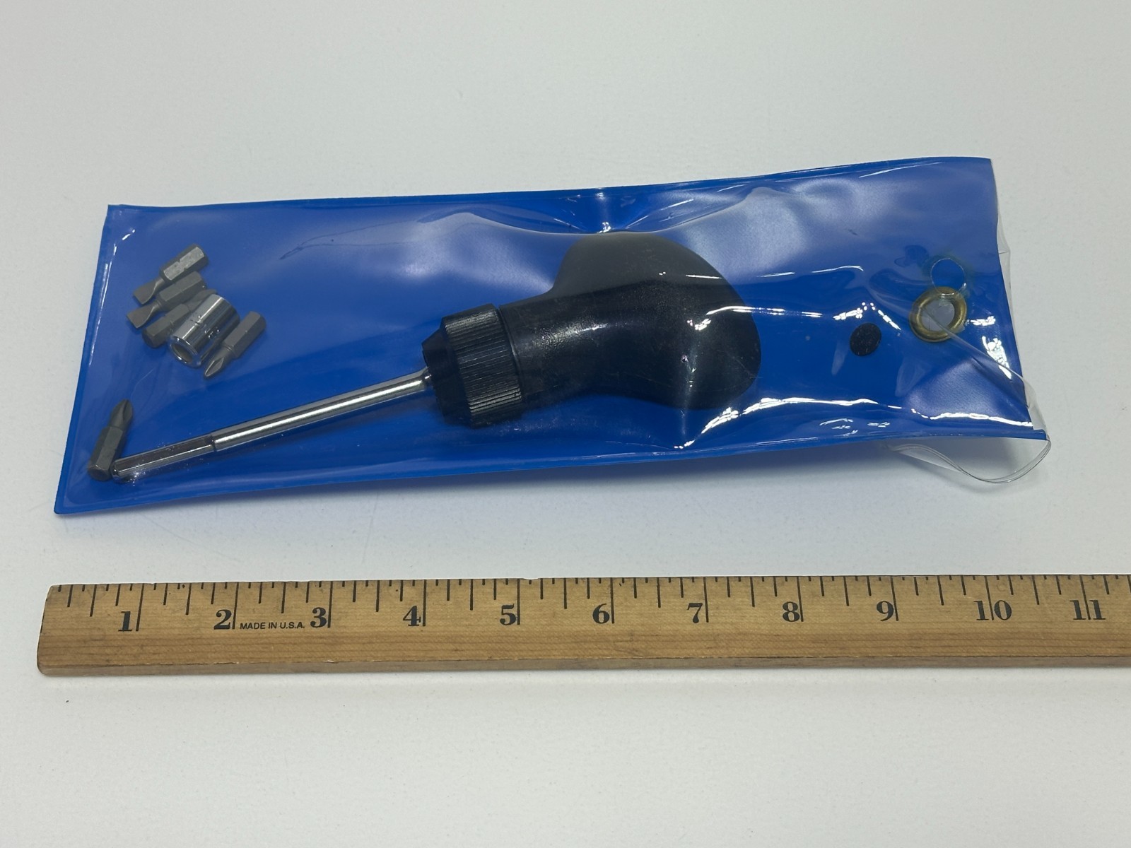 🇺🇸 Craftsman Tools USA 43801 RARE 1/4″ Drive Wrist Ratchet, Palm Black Handle