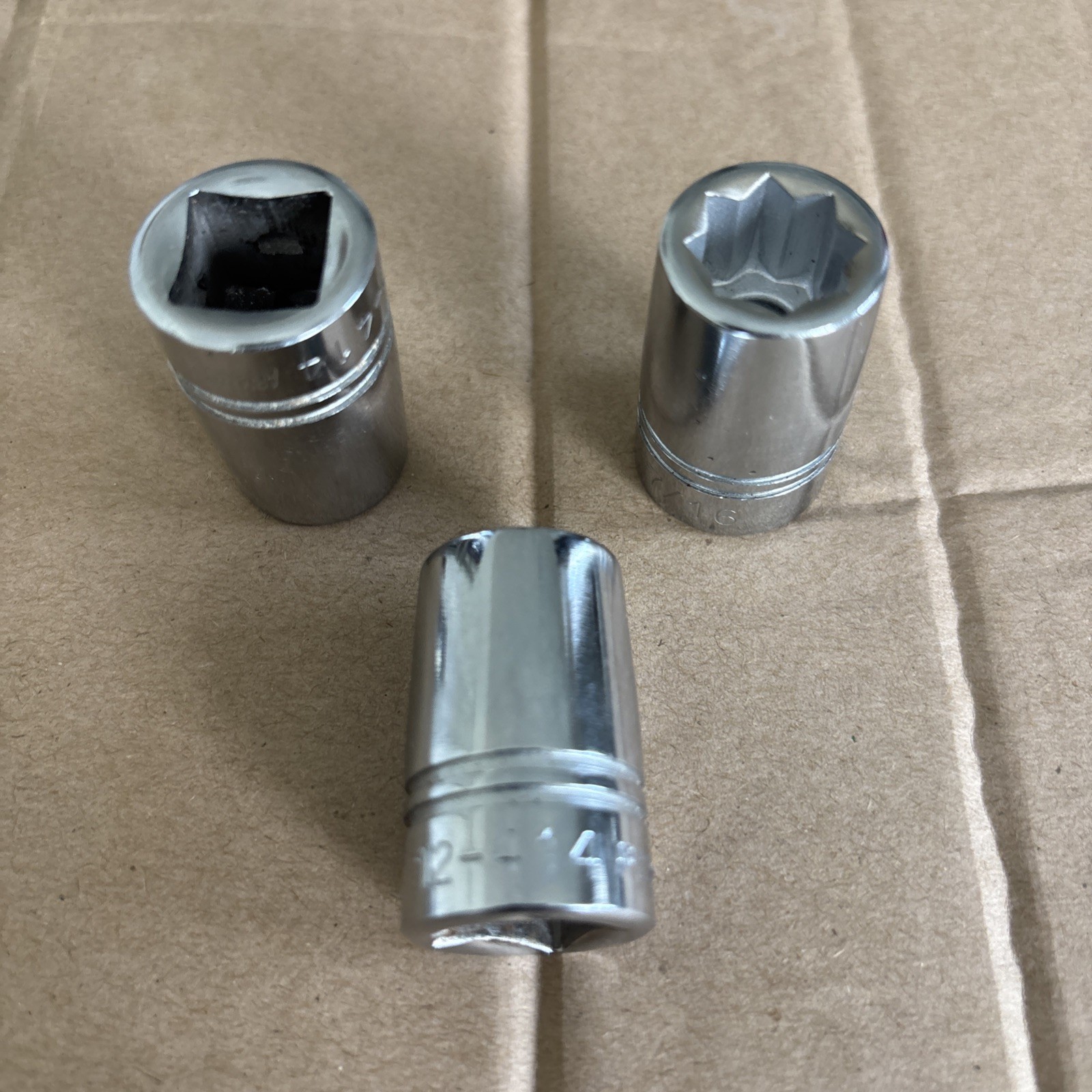 Armstrong 7/16” Socket, 1/2 Drive, 8pt, #12-414. & Armstrong 3/8 x 1/2 Adapt