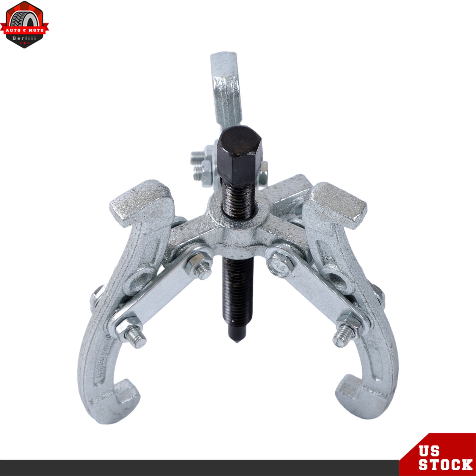 3 Jaw Gear Pulley Bearing Puller Set 3″ 4″ 6″ Reversible Small Legs 3Pcs