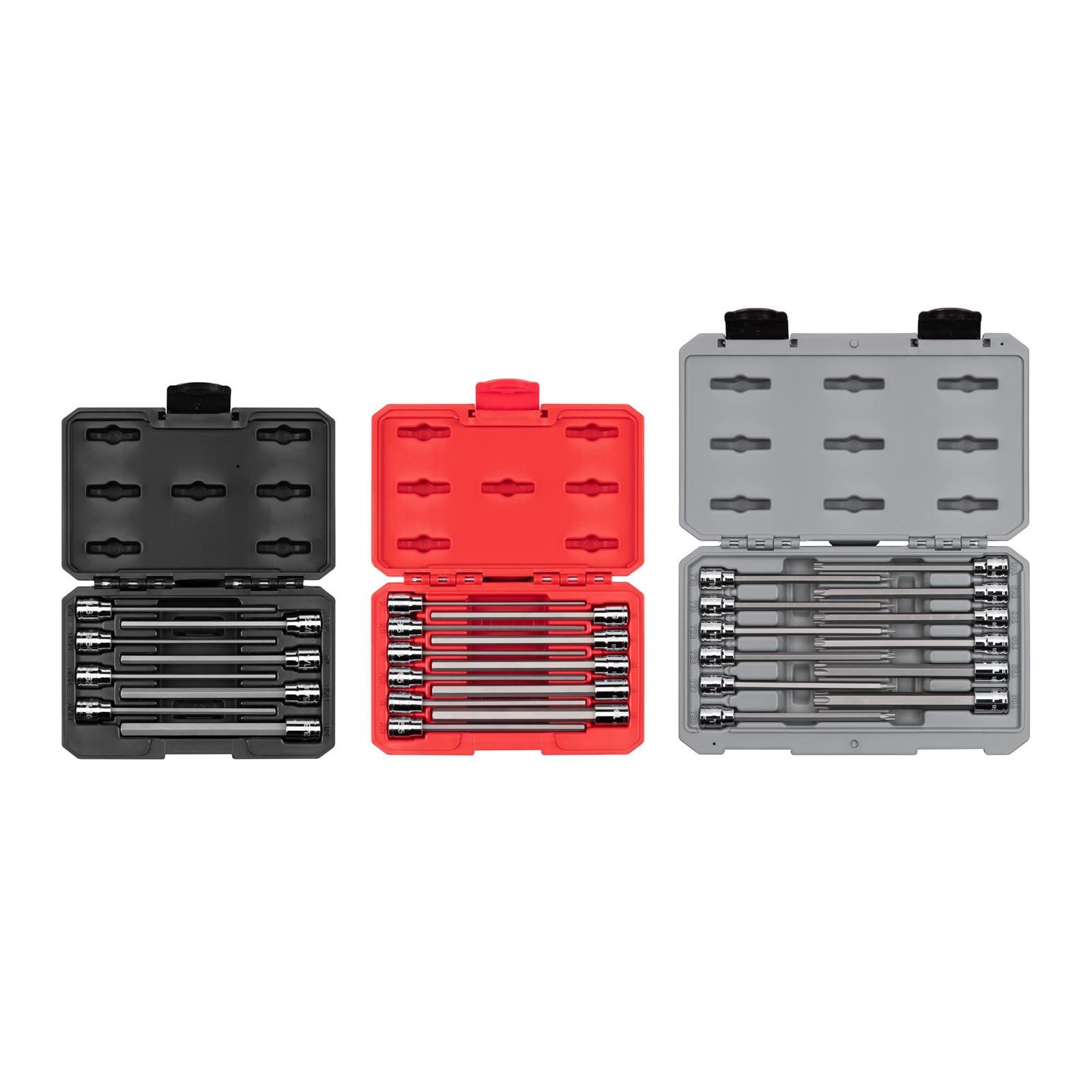 Tekton SHB91900 3/8″ Drive Long Hex/Torx Bit Socket Set, 31-Piece