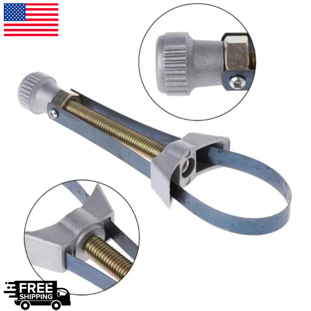 Oil Filter Removal Tool Strap Wrench Diameter Adjustable 60mm To 120mm Car Auto