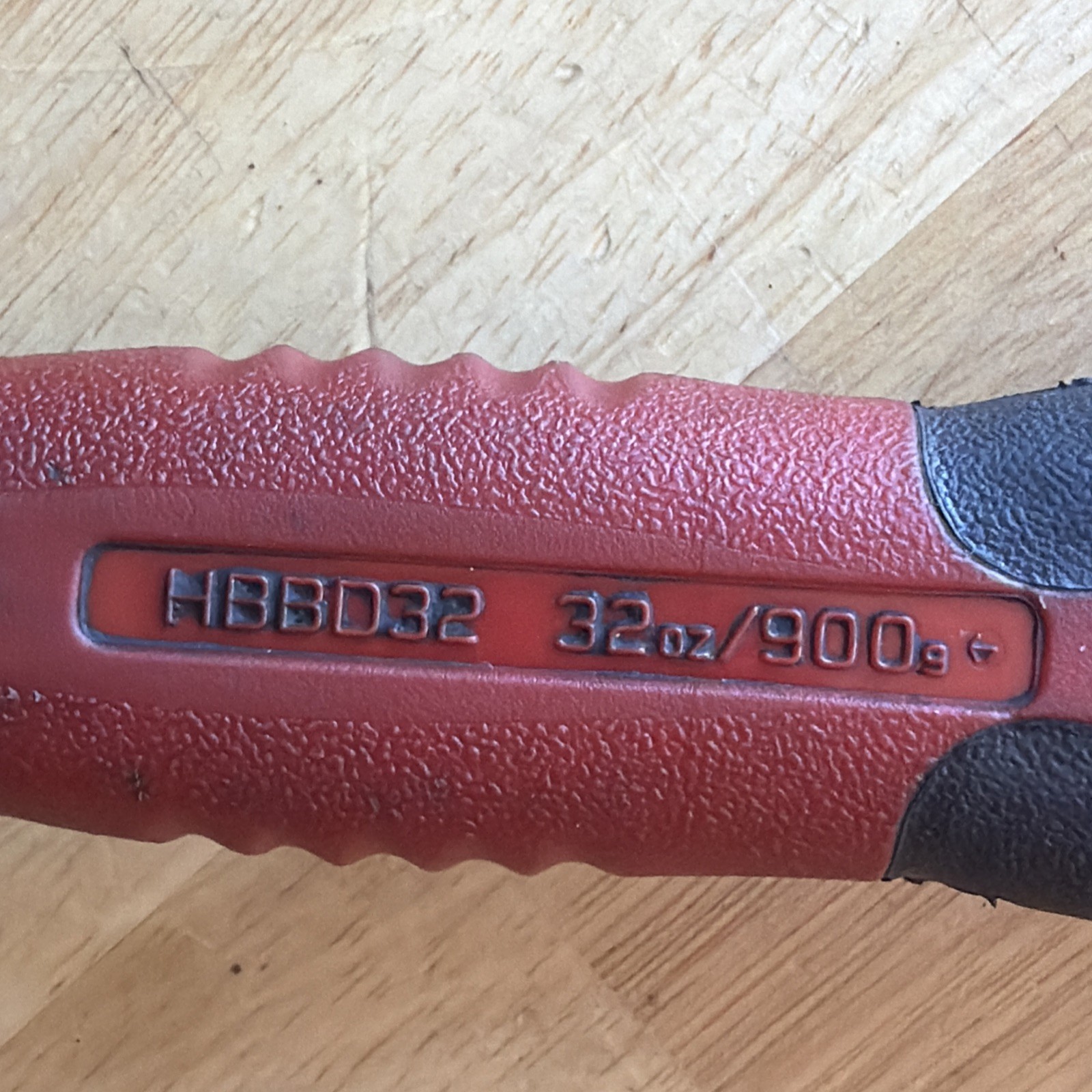 Snap On Tools 32 oz Ball Peen Dead Blow Hammer Red HBBD32 Made in USA