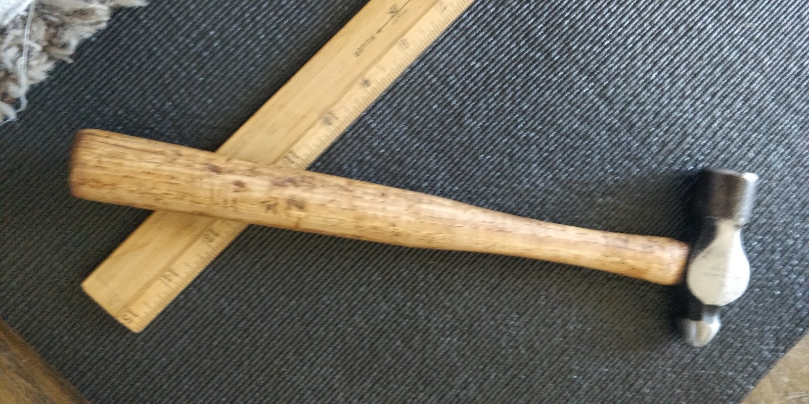 Vintage True Temper No. 1308 Ball Peen Hammer Made In USA