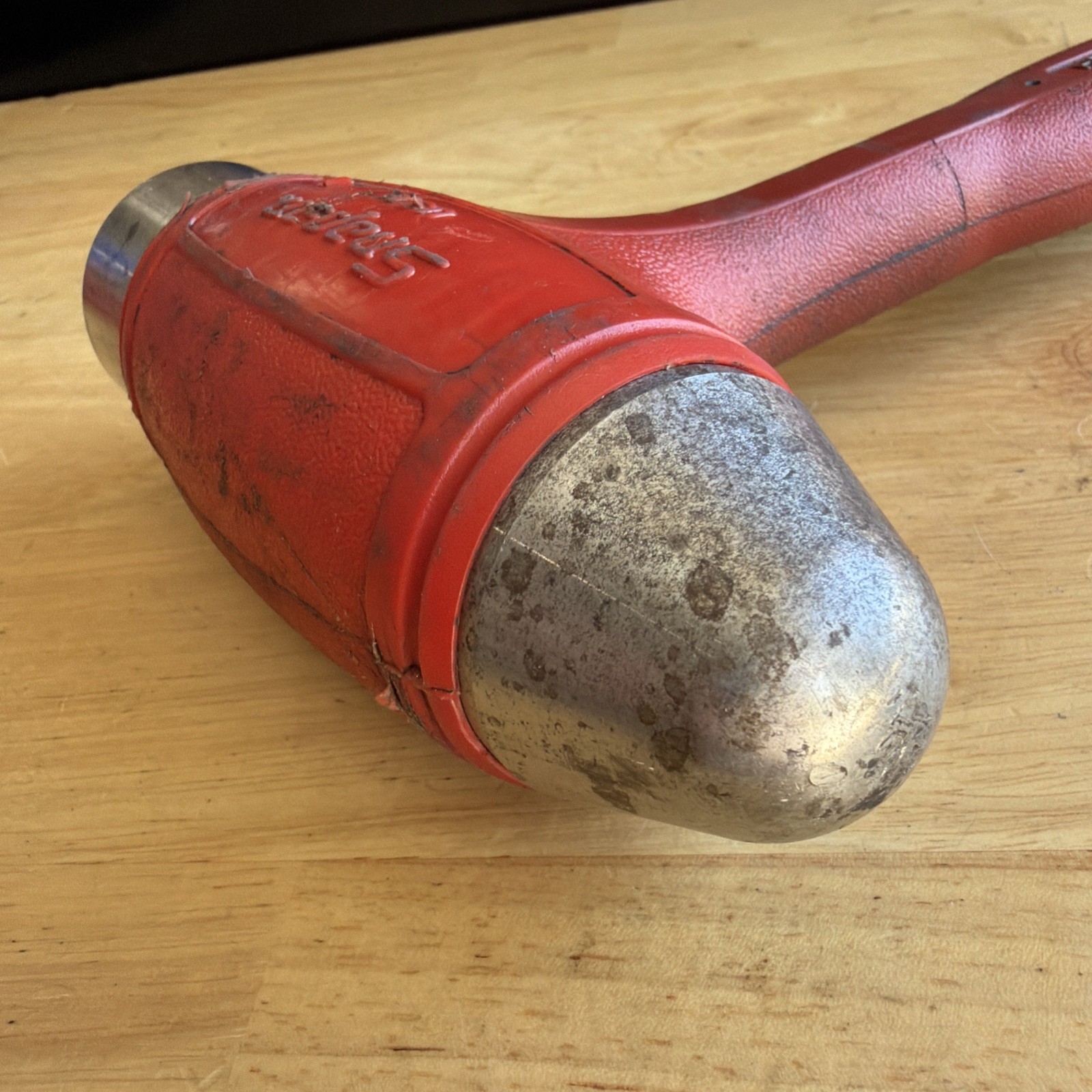 Snap On Tools 32 oz Ball Peen Dead Blow Hammer Red HBBD32 Made in USA