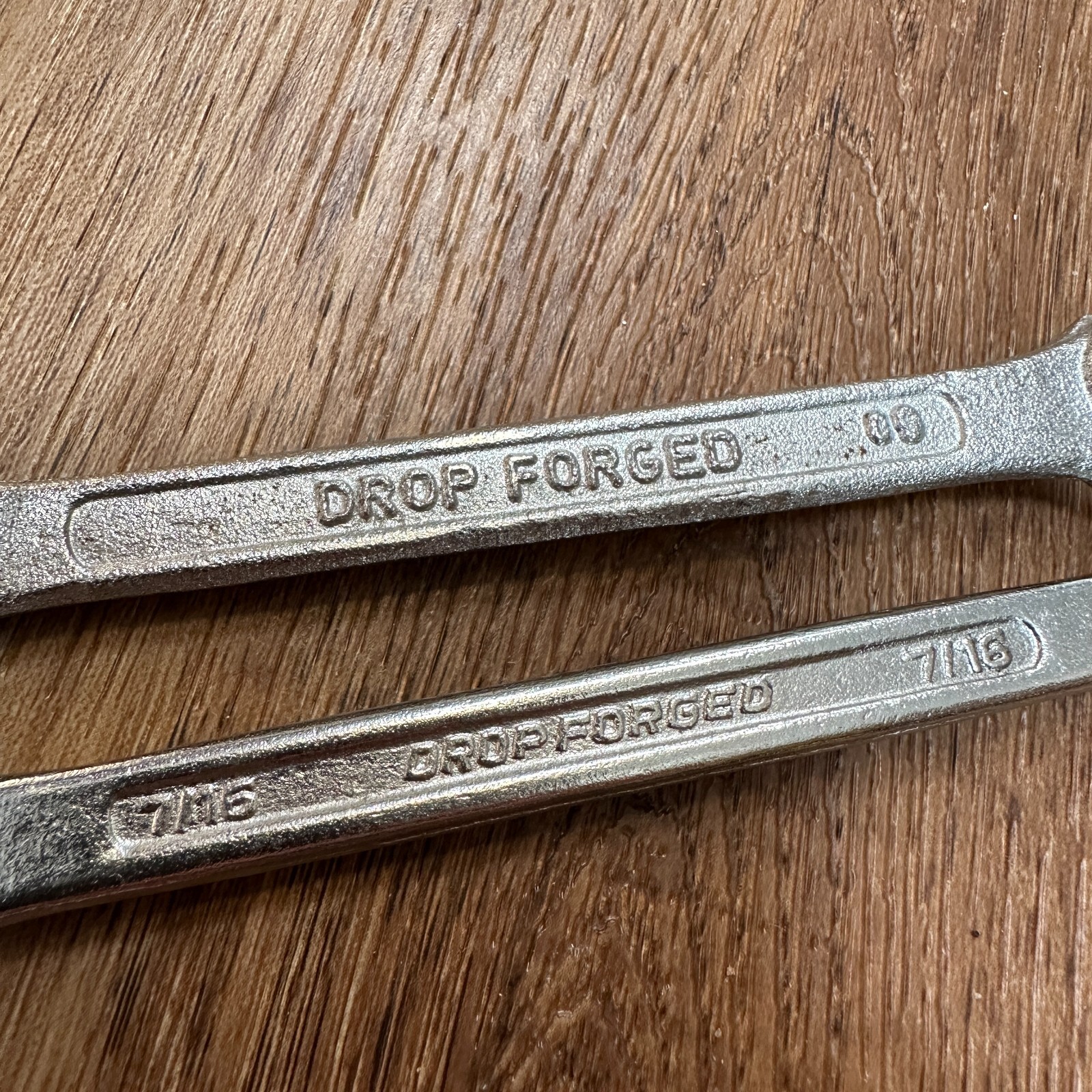 Lot of 2 Vintage Generic 7/16″ Combination Wrench 12 Point