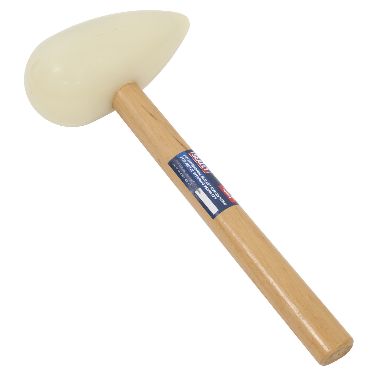Sealey MW18 Professional Mallet Nylon Head for Metal Shaping 75mm (3″)