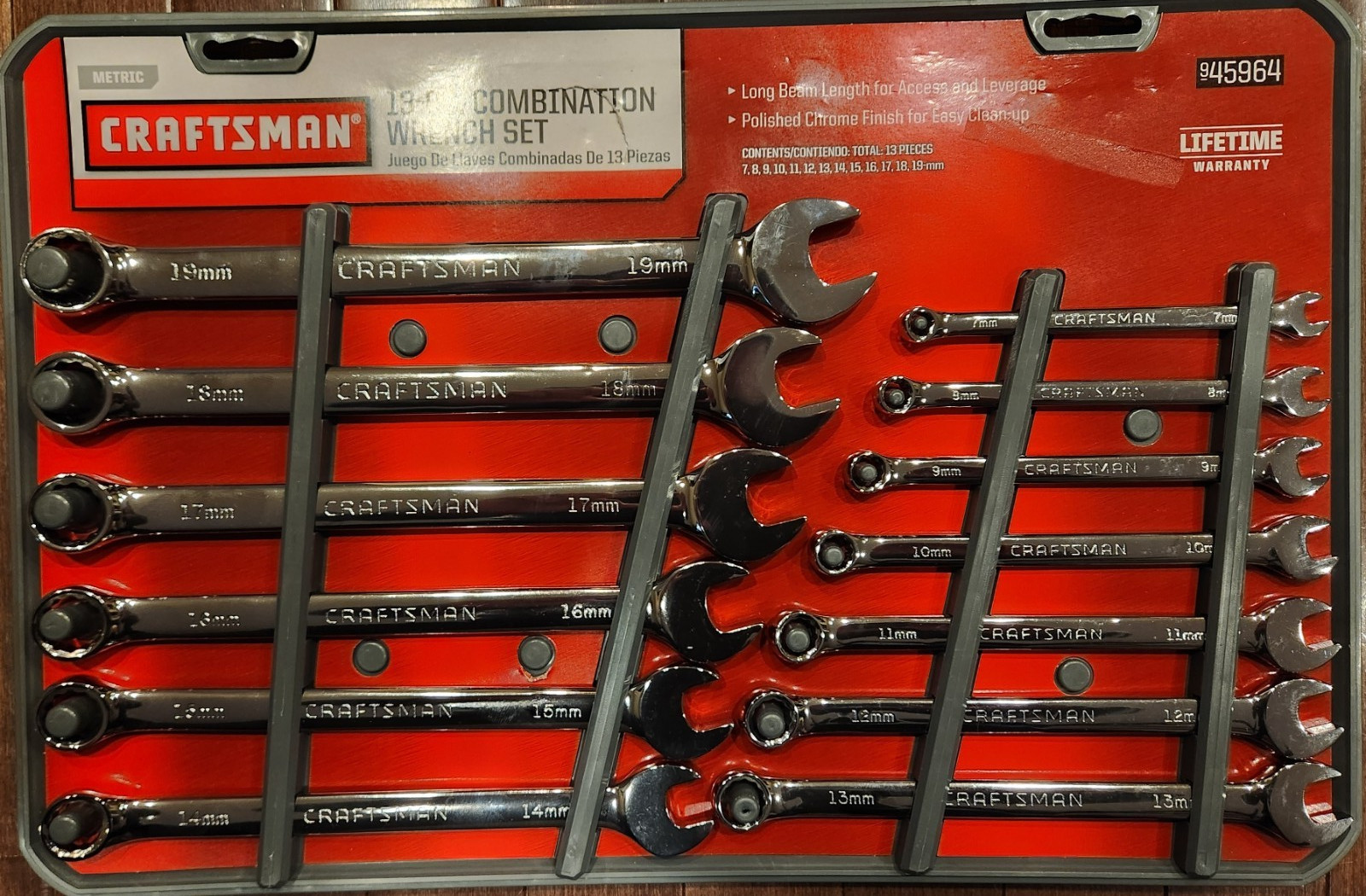Craftsman Polished 26-Piece Wrench Set 12-POINT STANDARD METRIC #94963 & 947964