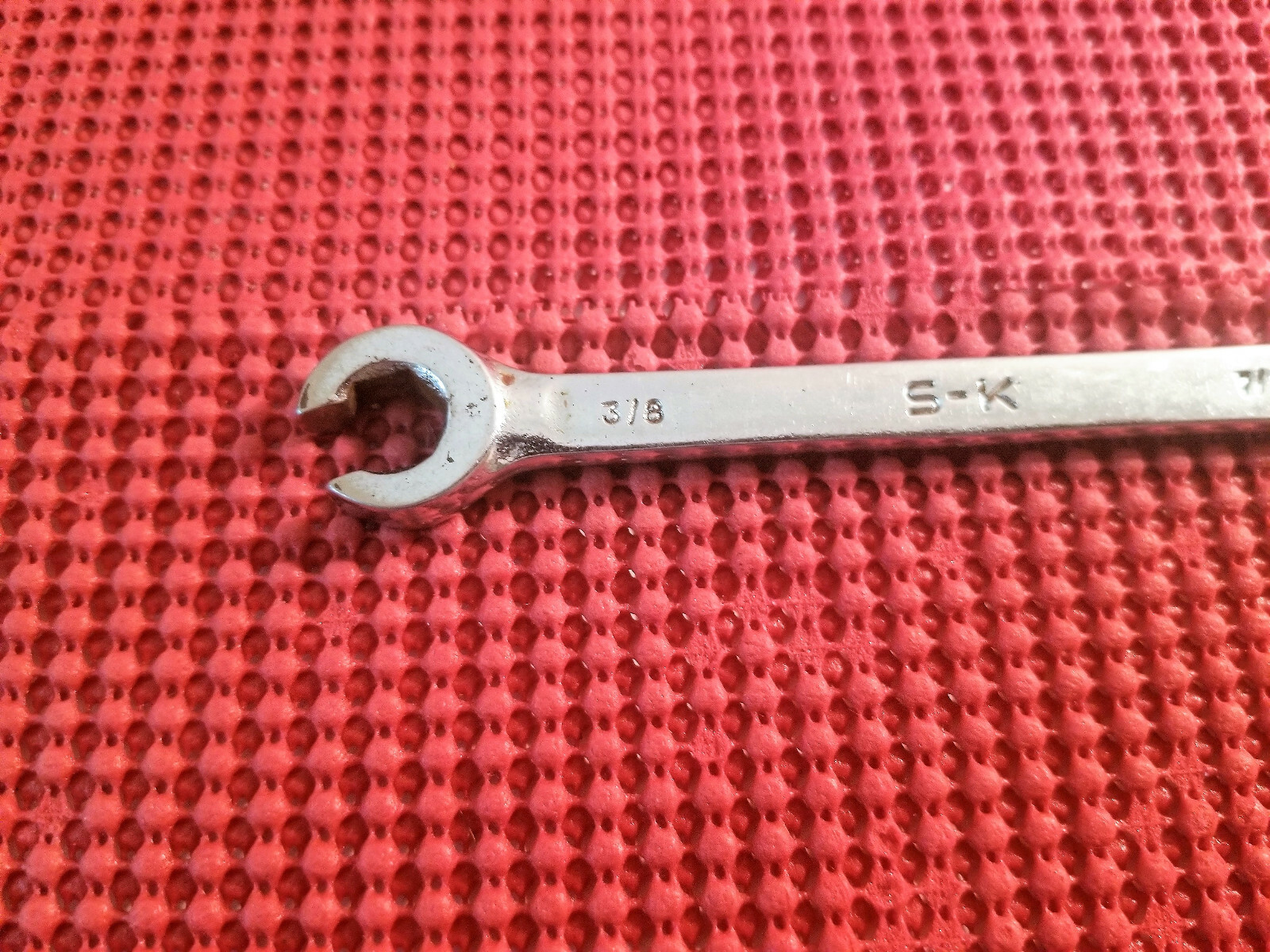 S-K FRACTIONAL FLARE/LINE NUT WRENCH #F-1214, 7/16″ & 3/8″, MADE IN THE U.S.A.