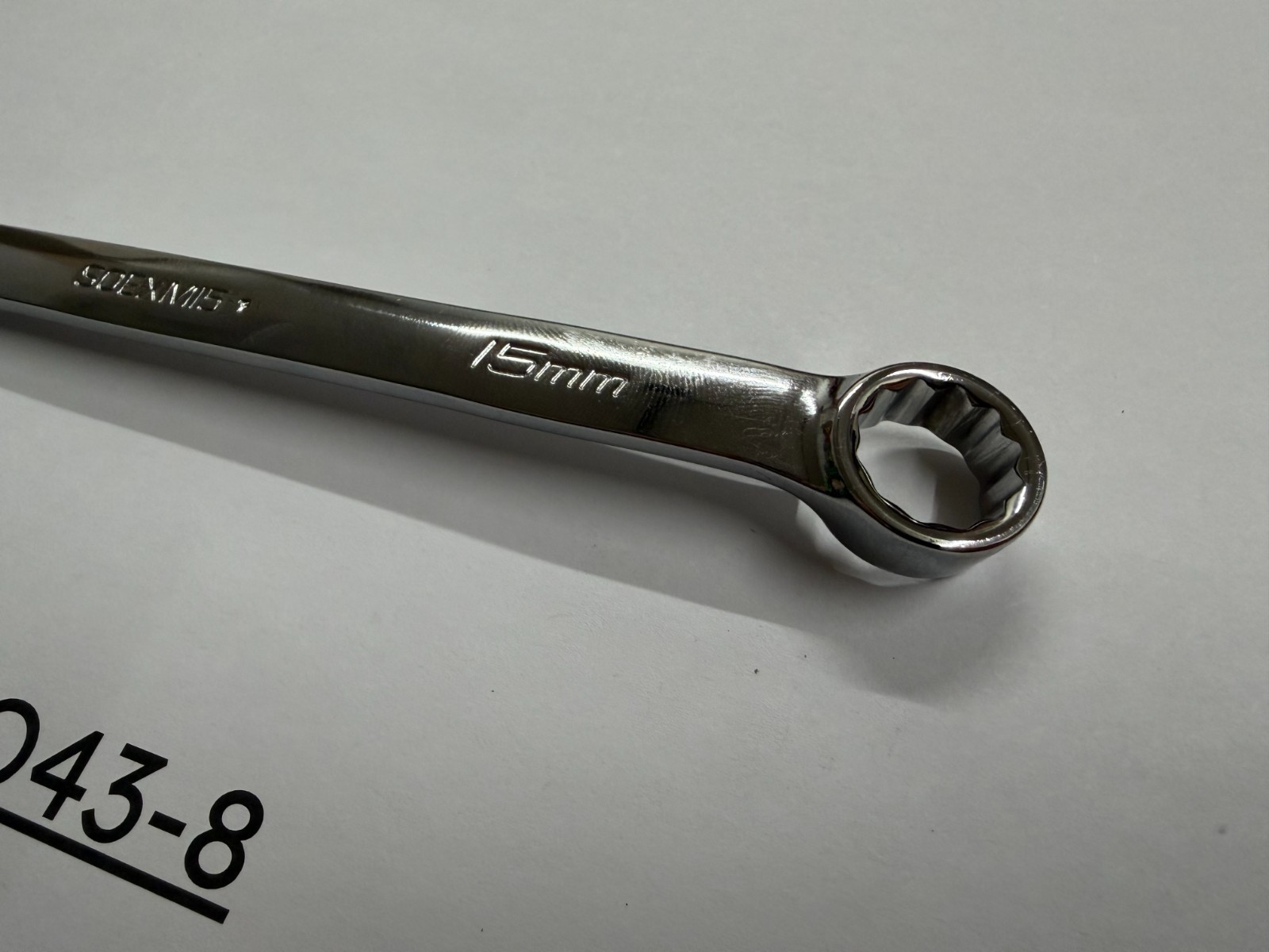 Snap-on Tools USA NEW 15mm Metric Chrome Flank Drive Plus Combo Wrench SOEXM15