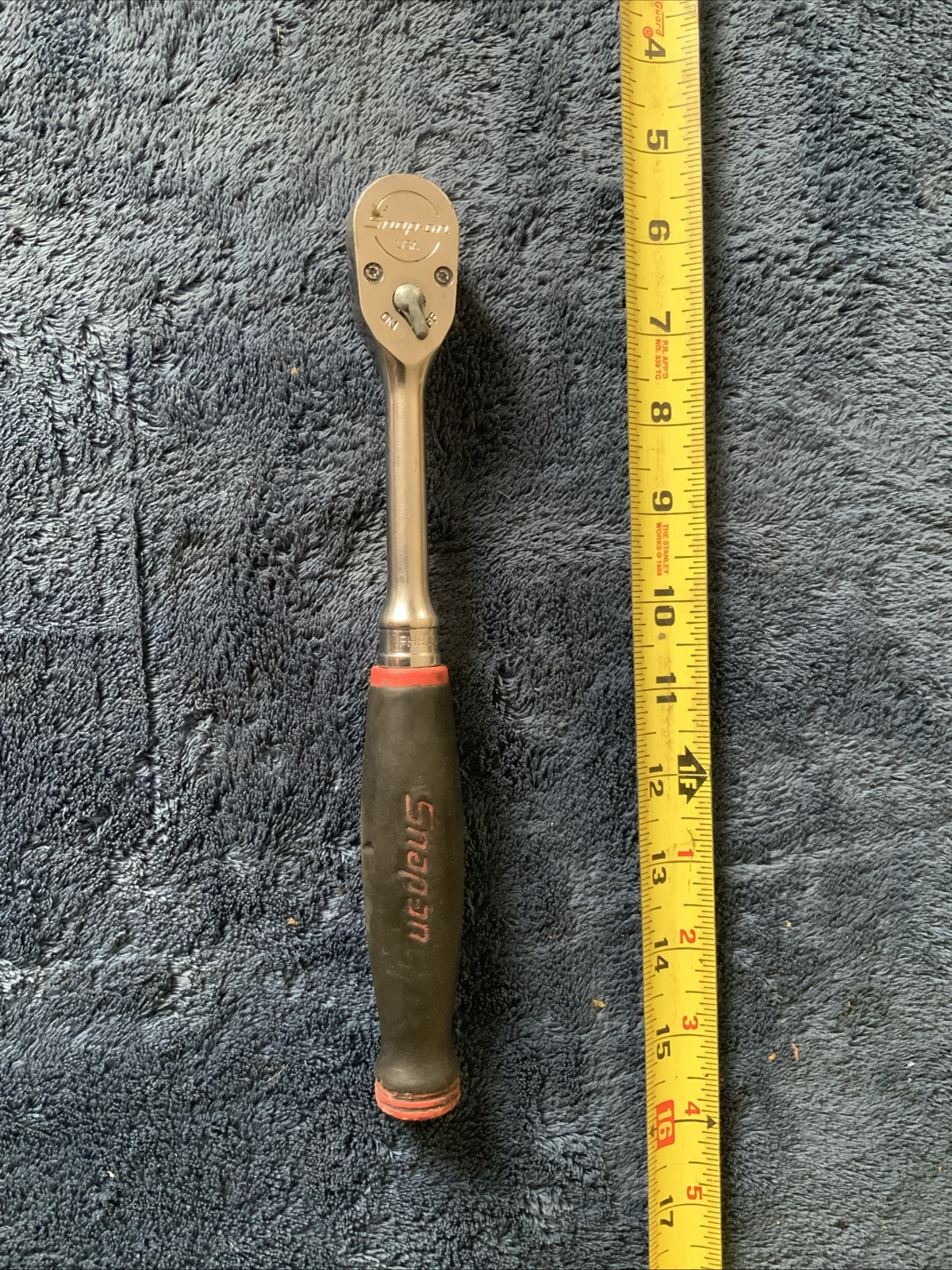 Snap On Fh936a, 3/8”’drive Soft Grip Ratchet…works Fine….used….