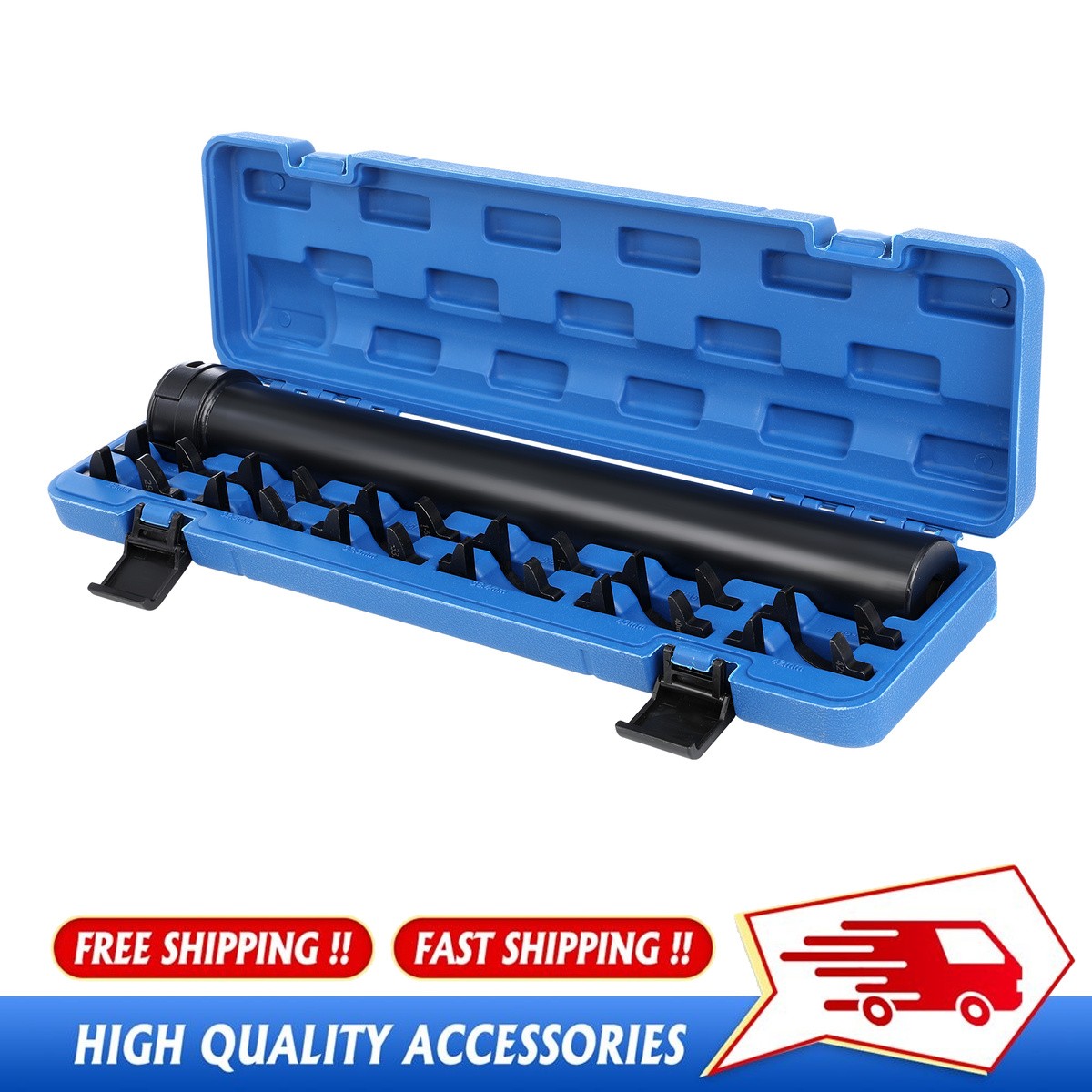 13pc Inner Tie Rod Removal Installation Tool Set with 12 SAE & Metric Adaptors !