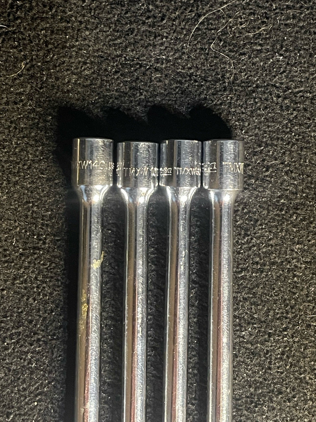 Snap On 4 Piece 1/4 Drive Wobble Extension Set 14”, 10”, 6”, 4” TMXW Series