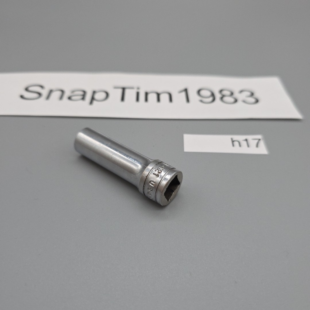 Snap-on Tools SF121 – 3/8″ – 3/8″ Dr 12 Pt Chrome Deep Socket USA