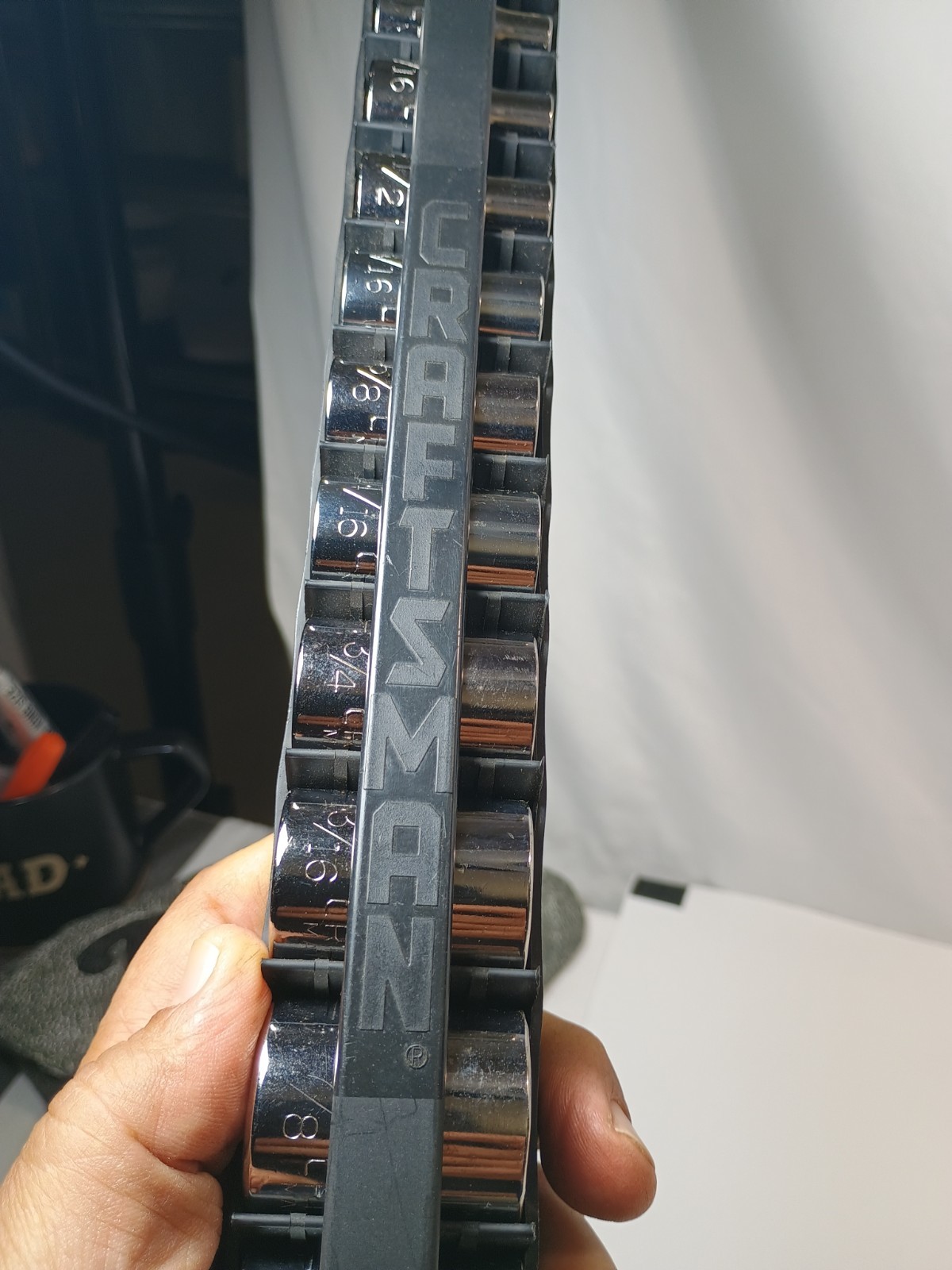Craftsman 12pt 1/2″ Drive 10 Pieces Socket Set 3/8 – 15/16 Made In USA