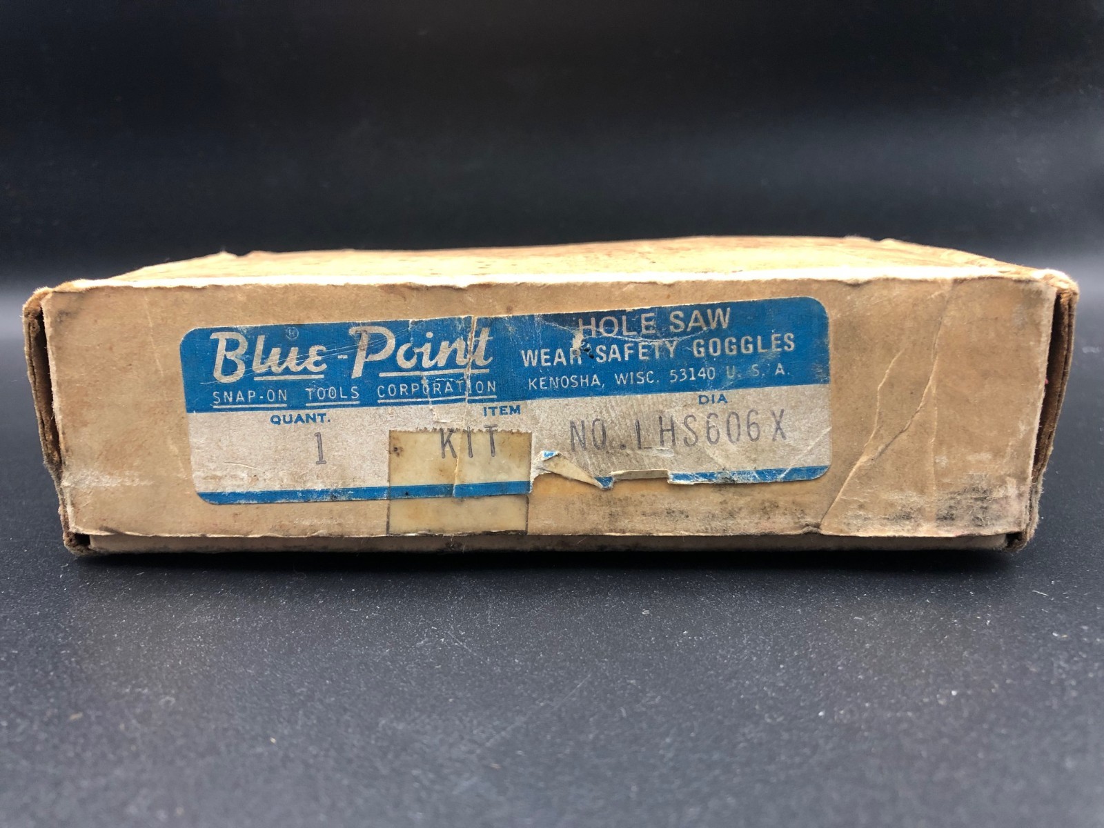 Vintage Blue Point 6 Piece Hole Saw Kit LHS606X – 3/4″ to 1 1/4″